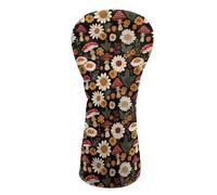 Howilath Waterproof Mushroom Daisy Golf Head Cover Complete Protection for Driver, Fairway Wood & Hybrid Clubs with Defense Layer