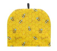 Howilath Yellow Honey Bee Tea Cosy for Teapots Decorative Tea Pot Dust Cover Washable Fabric Kettle Dust Cover Tea Pot Cosies Protector Cover