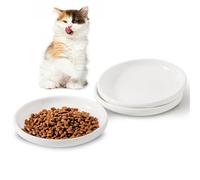 Howise 3 PCS Ceramic Cat Bowls, Howise Pet Bowl Cat Dishes for Food and Water, 5.5 in Cat Food Dish 3 Pack Cat Food Bowls Set Small Dog Dish