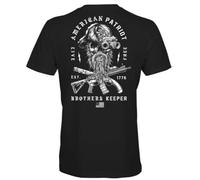 Howitzer Style Men's T-Shirt Brother Keeper Military Grunt MFG, Black, XL