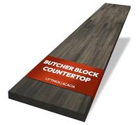 Howizz Acacia Butcher Block Countertop 48 x 25 x 1.5 Inches, Mocha Stain Solid Wood Table Top for Desk Top, Workbench Top, Kitchen Countertop