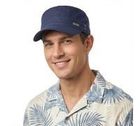 howkuhat Men's Cotton Army Military Baseball Cap Flat Cap Sun Hat Wide Brim UV Protection Adjustable(UK, Alpha, One Size, M, Navy Blue)