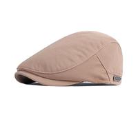 howkuhat Men's Flat Cap Beret Hat Cabbie Irish Golf Hunting Driving Newsboy Cap Vintage Adjustable(UK, Alpha, One Size, M, Khaki)