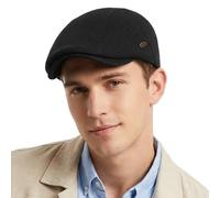 howkuhat Mens Flat Cap Classic Cabbie Ivy Adjustable Unisex Winter Warm Driving Hunting Black Hat Flat Caps for Men UK Men's Flat Caps Peaky Blinders Hat