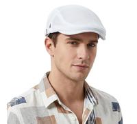 howkuhat Mens Flat Cap Mesh Gatsby Ivy Peaked Adjustable Breathable Summer Hats Flat Caps for Men UK Peaky Blinders Hat Men's Hats & Caps for Unisex Golf Camping Hiking