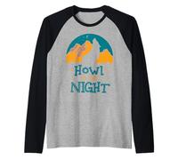 Howl at The Night Raglan Baseball Tee