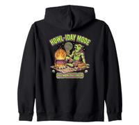Howl-Iday Mode Werewolf Beach Bonfire Halloween Summer Zip Hoodie