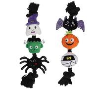 Howl-o-ween Rope Dog Toy - Assorted (Random Design, You Will Get Only 1 Pack) - the Perfect Creepy Companion for Tugging, Chewing, and Chasing