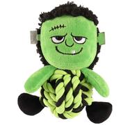 Howl-o-ween Rope Dog Toy - Frankenstein - Treat Your Pup to a Spooktacular Time This Halloween - Features a Rope Belly, Making It Perfect for Tugging, Chewing, and Tossing
