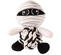 Howl-o-ween Rope Dog Toy - Mummy - Treat Your Pup to a Spooktacular Time This Halloween - Features a Rope Belly, Making It Perfect for Tugging, Chewing, and Tossing