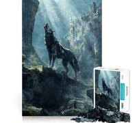 Howl of The Ancients 1000 Piece Jigsaw Puzzles for Adults Jigsaw Mental Boost Precise Edge Fun Challenge Xmas Idea (38x52cm)