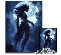 Howl of The Moonlit Huntress 1000 Piece Puzzle Difficult Puzzles for Adults Challenging Brain Teaser Relaxing Toy for Teenagers 1000 PCS(38x26cm)