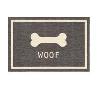 HOWLER & SCRATCH Patterned Nylon Pet Door Mat for Dogs and Cats, Washable Doormat, Hallway, Kitchen, Front door, Woof 50X75cm