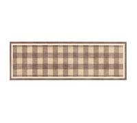 HOWLER & SCRATCH Patterned Nylon Pet Door Mat for Dogs and Cats, Washable Doormat, Hallway, Kitchen, Front door Plaid Home