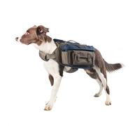 HOWLIDAYS CO. Dog Hiking Backpack Harness for Medium & Large Dogs - Durable Saddle Bag with Handle, Large Storage Compartments & Adjustable Fit for Outdoor Adventures, Camping & Day Trips (S)
