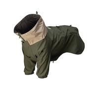 HOWLIDAYS CO. Midnight Forest Water-Resistant Dog Jacket - Lightweight and Adjustable | Dog Raincoat for Large Dogs | Waterproof Large Dog Rain Jacket with Packable Hood (65 (XL))