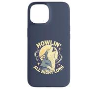 Howlin All Night Long Wolf Lover Night Animal Tee Case for iPhone 15
