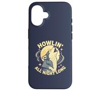 Howlin All Night Long Wolf Lover Night Animal Tee Case for iPhone 16