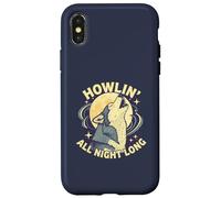 Howlin All Night Long Wolf Lover Night Animal Tee Case for iPhone X/XS