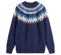 Howlin' Magician In The Mountain Fair Isle Jumper Magic Blue