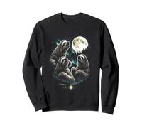 Howling 3 Sloth Moon Vintage Retro Style Funny 80s-90s Sweatshirt