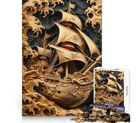 Howling at The High Seas Adult Jigsaw Puzzles 1000 Pieces Strong Logic Indoor Fun Joyful Challenge (38x52cm)