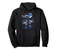 Howling At The Moon aSphynx Cat Pullover Hoodie
