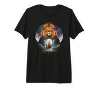 Howling At The Moon Lion, Lions Lover Premium T-Shirt