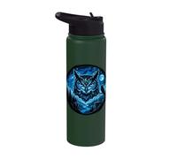 Howling At The Moon Owl Stainless Steel Insulated Water Bottle