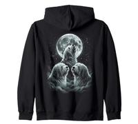 Howling At The Moon Sheepdogs Zip Hoodie