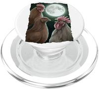 Howling at the Moon Shirt - Funny Chicken Shirt - Chicken PopSockets PopGrip for MagSafe