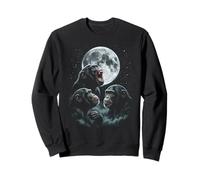 Howling At The Moon Three Chimpanzees Sweatshirt