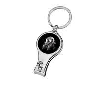 Howling at The Moon Wolves Wolf Nail Clippers Sharp Sturdy Fingernail Cutters with Bottle Opener Keychain