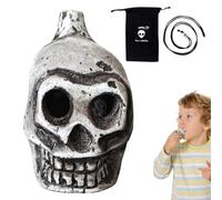 Howling Death Whistle - Ghostly Skull Human Death Whistle Authentic Human-Sounding Thunder Echoes of Ancient Warriors, High Decibels for Rituals of | Authentic Whistle