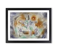 Howling Dog By Paul Klee Classic Painting Framed Print | A2 Black Framed Wall Art | Ready to Hang | Classic Animal Picture | Living Room Bedroom Lounge Office