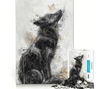 Howling Essence Jigsaw 1000 Pieces for Teenagers Logic Skill Precise Edge Family Bond Ideal Decor (38x52cm)
