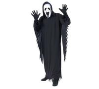 Howling Ghost Costume Mens Halloween Grim Reaper + Mask Fancy Dress