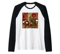 Howling Latvian Wolf Costume for Latvia and Animals Lovers Raglan Baseball Tee