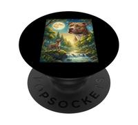 Howling to The Moon Meme Animal Dog American Pit Bull PopSockets Adhesive PopGrip