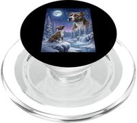 Howling to The Moon Meme Animal Dog American Pit Bull PopSockets PopGrip for MagSafe