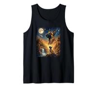Howling to The Moon Meme Animal Dog Belgian Malinois Tank Top