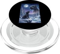 Howling to The Moon Meme Animal Dog Giant Schnauzer PopSockets PopGrip for MagSafe