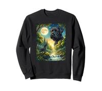Howling to The Moon Meme Animal Dog Giant Schnauzer Sweatshirt