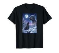 Howling to The Moon Meme Animal Dog Giant Schnauzer T-Shirt