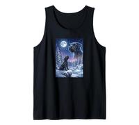 Howling to The Moon Meme Animal Dog Giant Schnauzer Tank Top