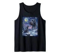 Howling to The Moon Meme Animal Dog Giant Schnauzer Tank Top