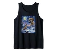 Howling to The Moon Meme Animal Dog Great Dane Tank Top