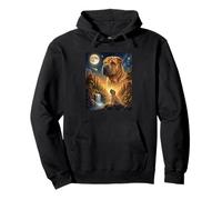 Howling to The Moon Meme Animal Dog Shar-Pei Pullover Hoodie