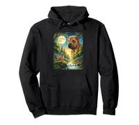 Howling to The Moon Meme Animal Dog Shar-Pei Pullover Hoodie