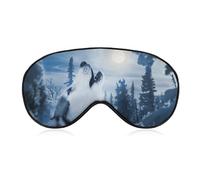 Howling to The Moon Sleep Eye Mask Sleeping Light Blocking Cover Night Blindfold for Travel Nap
